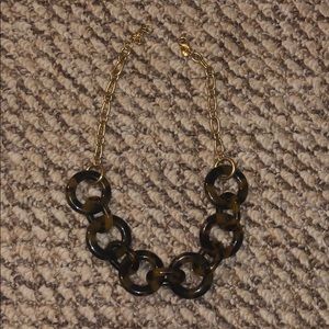 J crew tortoise shell necklace